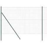Vidaxl-Zaun mit Pfosten grün 1,6 x 10 m aus Stahl und PVC