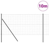 Vidaxl-Zaun mit Pfosten grau 1,4 x 10 m aus Stahl und PVC