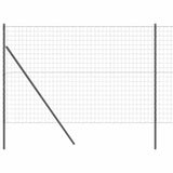 Vidaxl-Zaun mit Pfosten grau 1,6 x 10 m aus Stahl und PVC