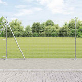Vidaxl hek met paal zilver 1,4 x 10 m staal