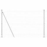 Vidaxl hek met paal zilver 1,6 x 10 m staal