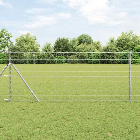 Vidaxl afrasteringspaal gegalvaniseerd 25 x 1 m staal