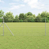 Vidaxl afrasteringspaal gegalvaniseerd 25 x 1 m staal