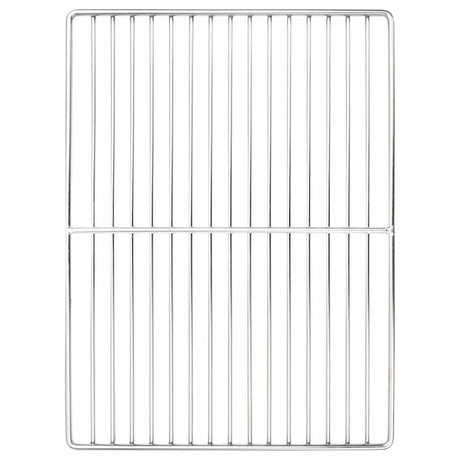 Vidaxl grillrooster zilver 40 x 30 cm roestvrij staal