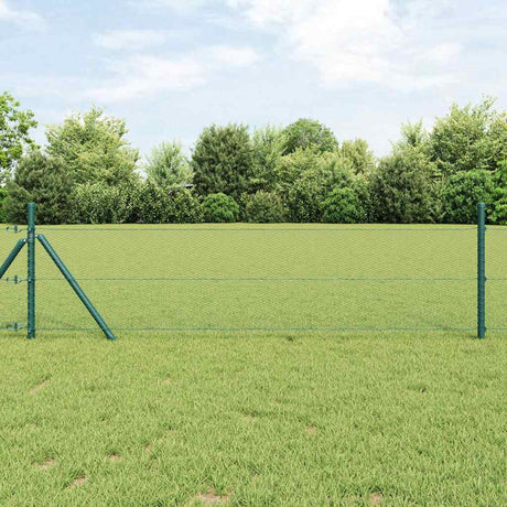 Vidaxl afrasteringspaal groen 10 x 0,4 m (13 mm gaas) staal en pvc