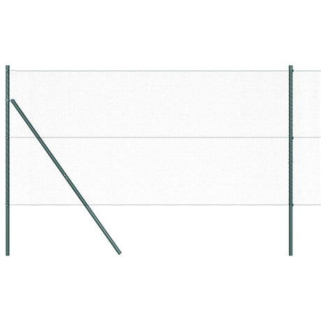 Vidaxl afrasteringspaal groen 10 x 1 m (13 mm gaas) staal en pvc