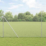 Vidaxl afrasteringspaal zilver 10 x 1,6 m (13 mm gaas) staal