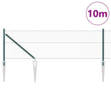 Vidaxl afrasteringspaal groen 10 x 0,8 m (13 mm gaas) staal en pvc