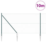 Vidaxl afrasteringspaal groen 10 x 1 m (25 mm gaas) staal en pvc