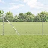 Vidaxl afrasteringspaal zilver 10 x 1,4 m (13 mm gaas) staal