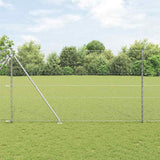 Vidaxl afrasteringspaal zilver 10 x 1,6 m (36 mm gaas) staal