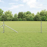 Vidaxl afrasteringspaal zilver 25 x 0,5 m (50 mm gaas) staal