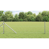 Vidaxl afrasteringspaal zilver 25 x 0,6 m (50 mm gaas) staal