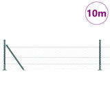 Vidaxl afrasteringspaal groen 10 x 0,4 m (50 mm mesh) staal en pvc