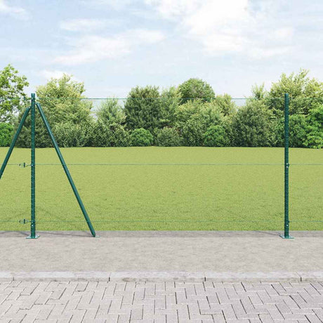Vidaxl afrasteringspaal groen 10 x 1,2 m (13 mm gaas) staal en pvc