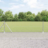 Vidaxl afrasteringspaal zilver 10 x 0,6 m (13 mm gaas) staal