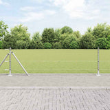 Vidaxl afrasteringspaal zilver 10 x 0,6 m (25 mm gaas) staal