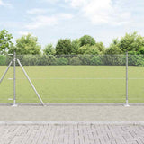 Vidaxl afrasteringspaal zilver 25 x 1 m (13 mm gaas) staal