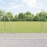 Vidaxl afrasteringspaal zilver 25 x 1,4 m (50 mm gaas) staal