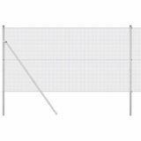 Vidaxl afrasteringspaal zilver 10 x 1,2 m (16 x 16 mm gaas) staal