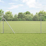 Vidaxl afrasteringspaal zilver 25 x 1,2 m (16 x 16 mm gaas) staal