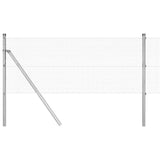 Vidaxl afrasteringspaal zilver 50 x 0,4 m (12 x 12 mm gaas) staal