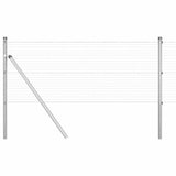 Vidaxl afrasteringspaal zilver 50 x 0,4 m (25 x 25 mm gaas) staal
