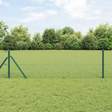 Vidaxl afrasteringspaal groen 10 x 0,5 m (19 x 19 mm gaas) staal