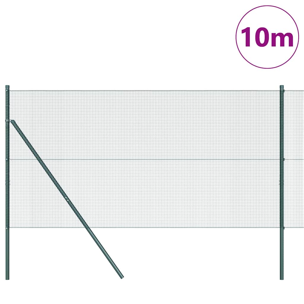 Vidaxl afrasteringspaal groen 10 x 1,2 m (12 x 12 mm gaas)