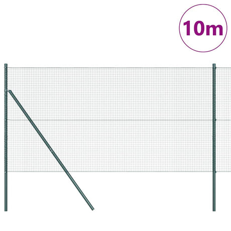 Vidaxl afrasteringspaal groen 10 x 1,4 m (19 x 19 mm gaas)