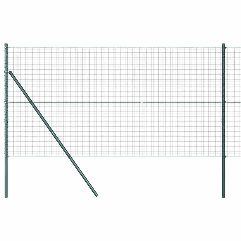 Vidaxl afrasteringspaal groen 10 x 1,4 m (25 x 25 mm gaas)
