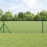 Vidaxl afrasteringspaal groen 25 x 0,4 m (12 x 12 mm gaas)