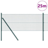 Vidaxl afrasteringspaal groen 25 x 0,4 m (12 x 12 mm gaas)