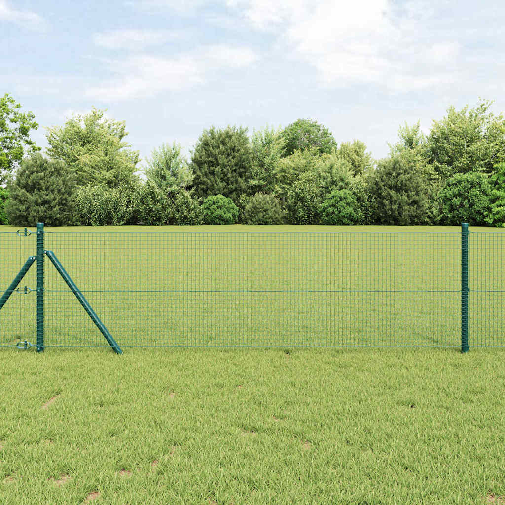 Vidaxl afrasteringspaal groen 25 x 0,4 m (19 x 19 mm gaas)