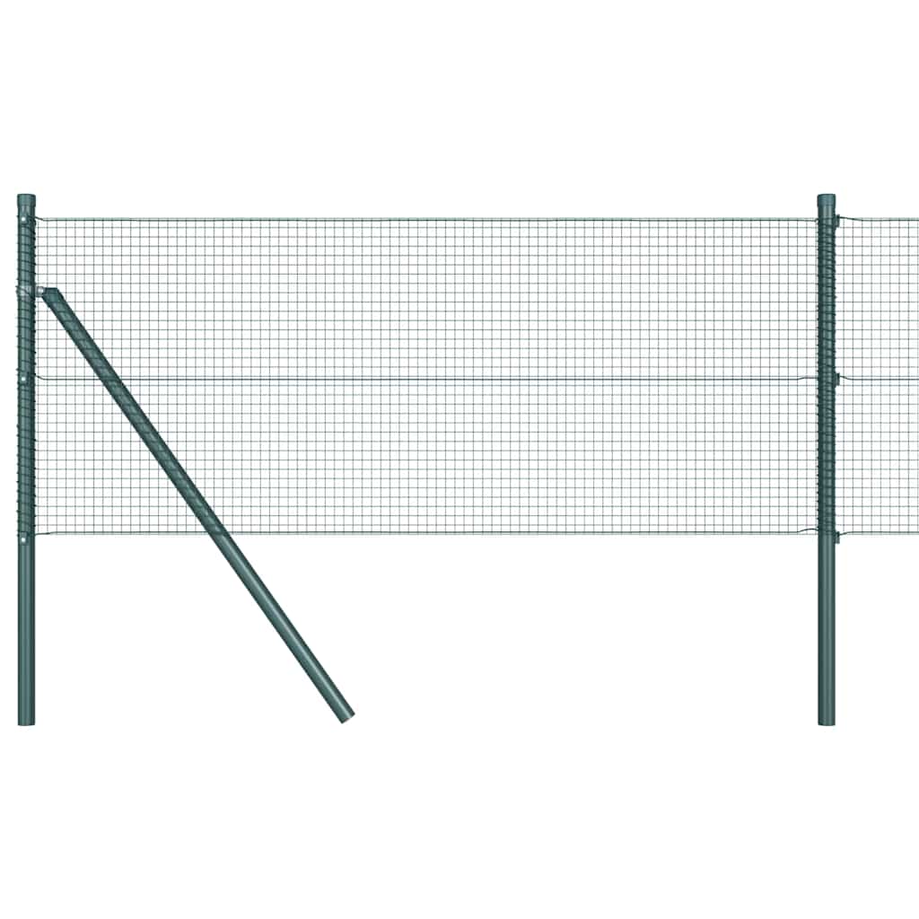 Vidaxl afrasteringspaal groen 25 x 0,6 m (16 x 16 mm gaas)