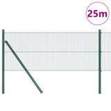Vidaxl afrasteringspaal groen 25 x 0,8 m (16 x 16 mm heknet)
