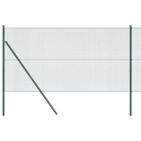 Vidaxl afrasteringspaal groen 25 x 1 m (16 x 16 mm gaas) staal