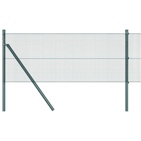 Vidaxl afrasteringspaal groen 50 x 0,4 m (12 x 12 mm gaas)