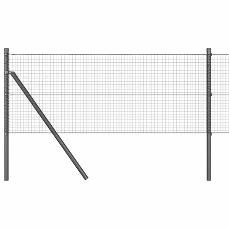 Vidaxl afrasteringspaal grijs 50 x 0,4 m (19 x 19 mm gaas)