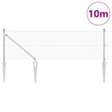 Vidaxl afrasteringspaal zilver 10 x 0,4 m (12 x 12 mm gaas) staal