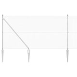 Vidaxl afrasteringspaal zilver 10 x 1 m (12 x 12 mm gaas) staal