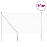 Vidaxl afrasteringspaal zilver 10 x 1 m (16 x 16 mm gaas) staal