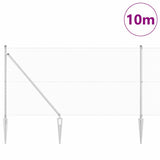 Vidaxl afrasteringspaal zilver 10 x 1 m (19 x 19 mm mesh) staal