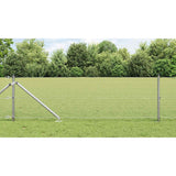 Vidaxl afrasteringspaal zilver 25 x 0,5 m (19 x 19 mm mesh) staal