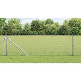 Vidaxl afrasteringspaal zilver 25 x 0,6 m (16 x 16 mm gaas) staal