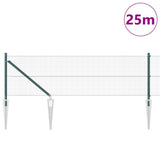 Vidaxl afrasteringspaal groen 25 x 0,6 m (19 x 19 mm gaas)