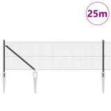 Vidaxl afrasteringspaal grijs 25 x 0,5 m (12 x 12 mm gaas) staal