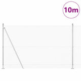 Vidaxl afrasteringspaal zilver 10 x 1,5 m (12 x 12 mm gaas) staal