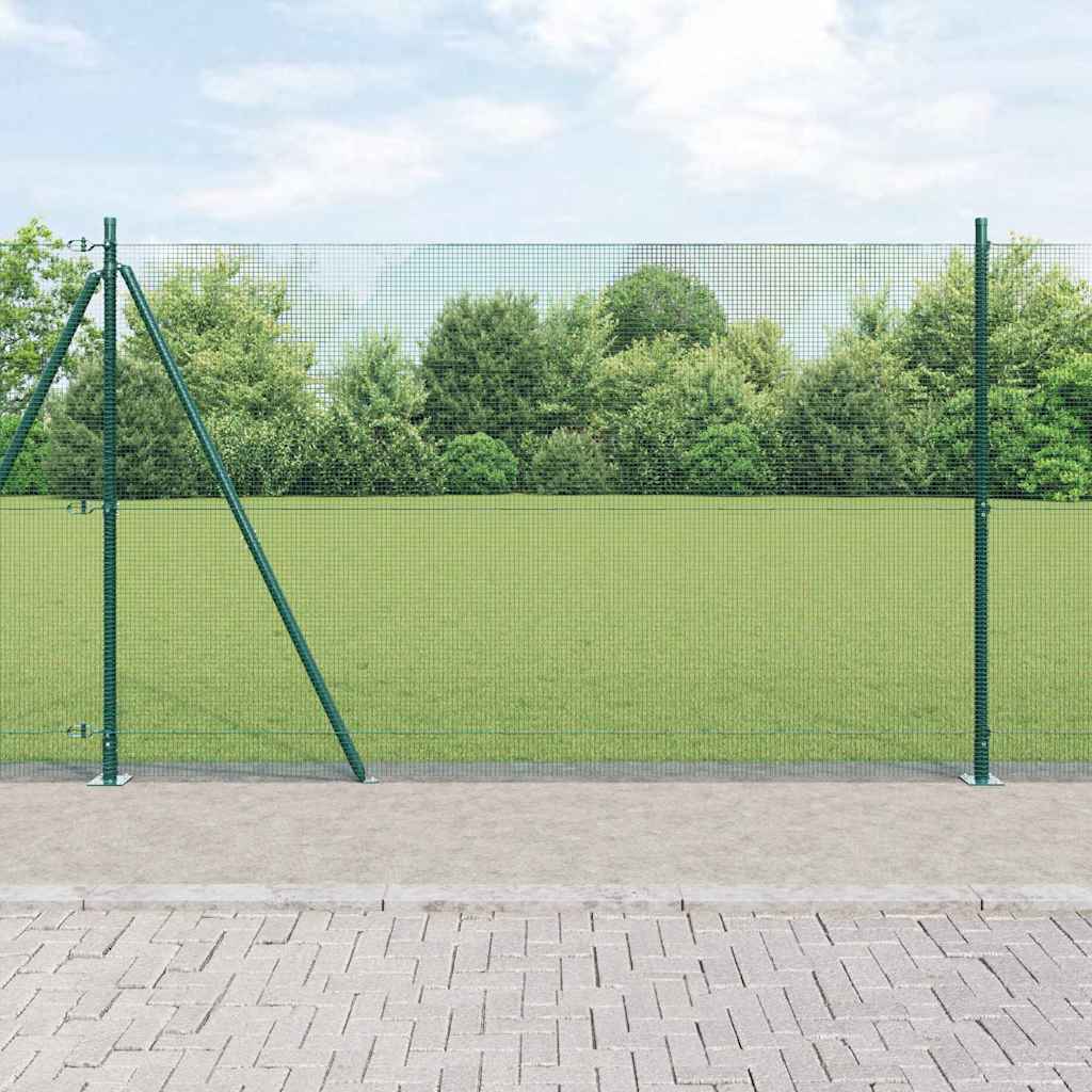 Vidaxl afrasteringspaal groen 10 x 1,6 m (12 x 12 mm gaas)