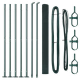 Vidaxl afrasteringspaal groen 10 x 1,6 m (12 x 12 mm gaas)
